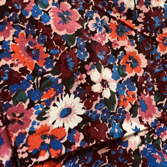 Veronica Beard Sz 12 Louella Floral Dress 100% Silk Elegant Berry Multicolor$648 - Picture 6 of 15